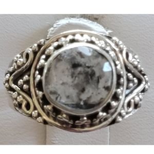 Genuine 3ct Herkimer Diamond Ring Size 6.5